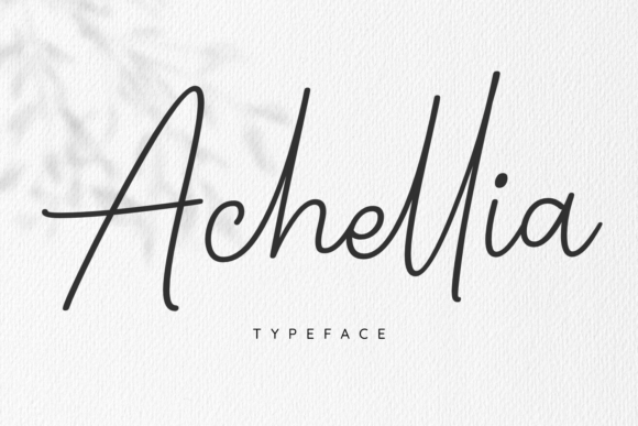 Achellia Script Font for Social Media and Brand Campaigns