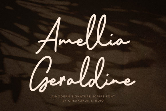 Amellia Geraldine Font for Branding Projects