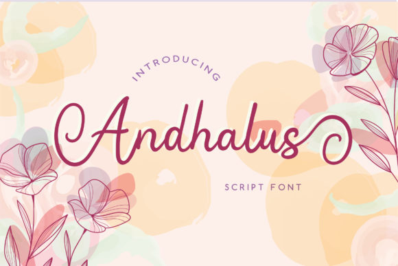 Andhalus Font: A Stylish Script for Strong Brand Identity