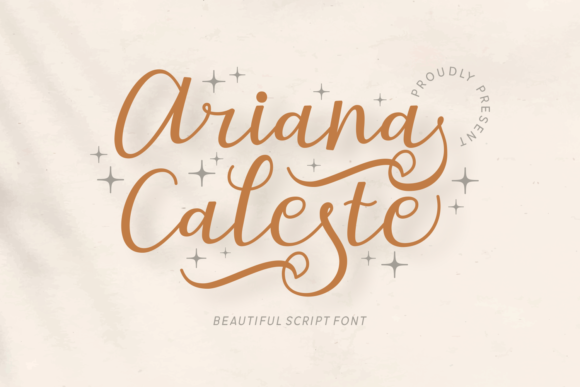 Ariana Caleste Font: Elevate Your Craft Projects with Exquisite Script Typography