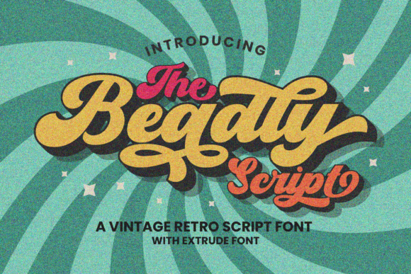 Beadly Typeface for Nostalgic Editorial Design