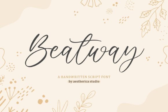 Beatway Font: A Handwritten Script for Creative Projects