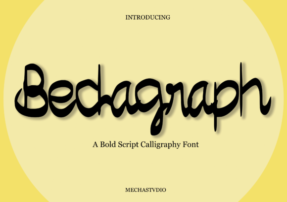 Bedagraph: A Modern Script Font for Editorial Design