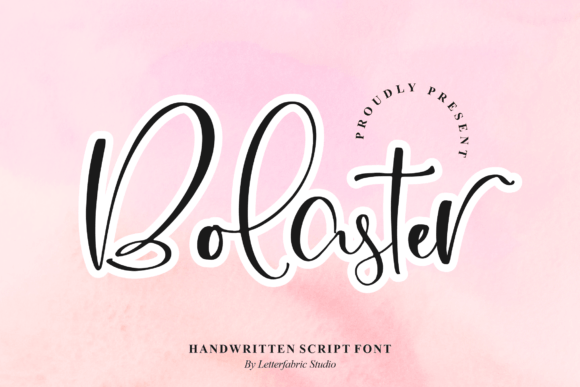 Bolaster Font: A Handwritten Typeface for Editorial Elegance
