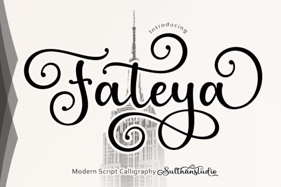 Fateya Script Font for Creative Web Design and Print Projects