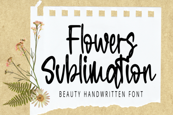 Flowers Sublimation Font: Elevate Your Brand with Elegance