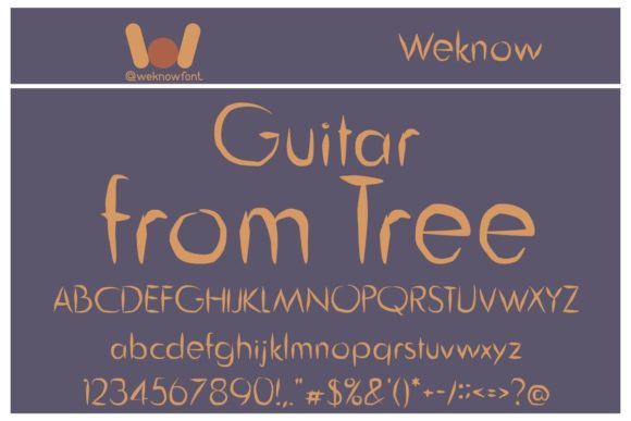 Guitar from Tree: A Script Font for Editorial Elegance