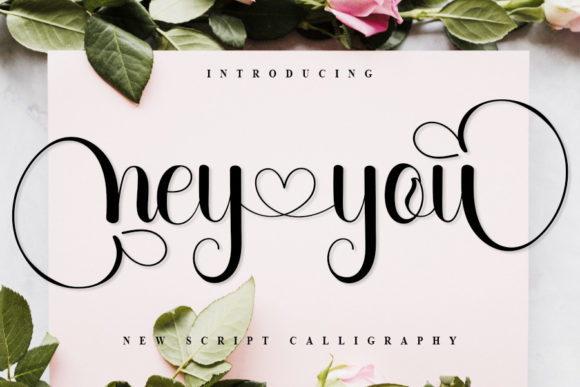 Hey You Font: A Classy Script for Creative Makers