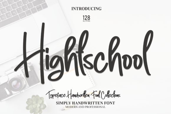 Hightschool Font: A Handwritten Script for Creative Branding