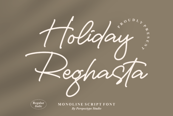 Holiday Reghasta: A Script Font for Editorial Elegance