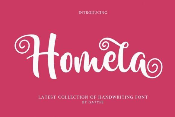 Homela: A Bold Script Font for Creative Branding