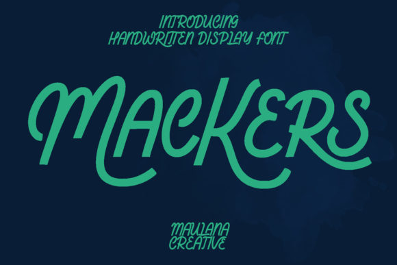 Mackers Script Font for Elegant Handmade Designs