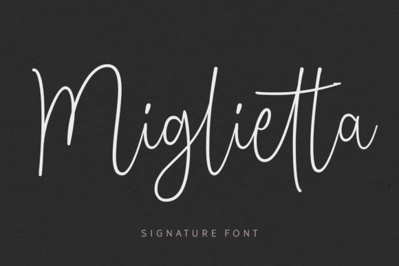 Miglietta: A Script Font for Timeless Editorial Elegance