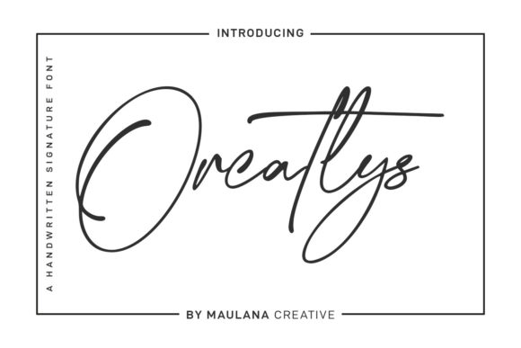Orcatlys — A Signature Script Font for Editorial Elegance