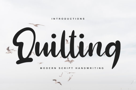 Quilting Font for Branding and Creative Projects