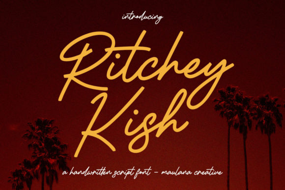 Ritchey Kish Font: A Stylish Script for Editorial Design