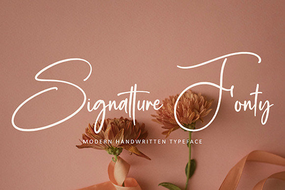 Signatture Fonty: A Beautiful Script Typeface for Creative Makers