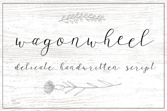 Wagonwheel Font: A Delicate Script for Beautiful Handmade Projects