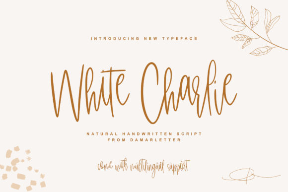 White Charlie: A Sophisticated Script Font for Editorial Design