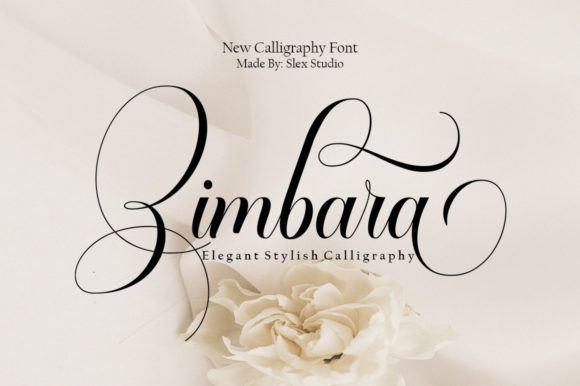 Zimbara Script Font for Modern Editorial Design